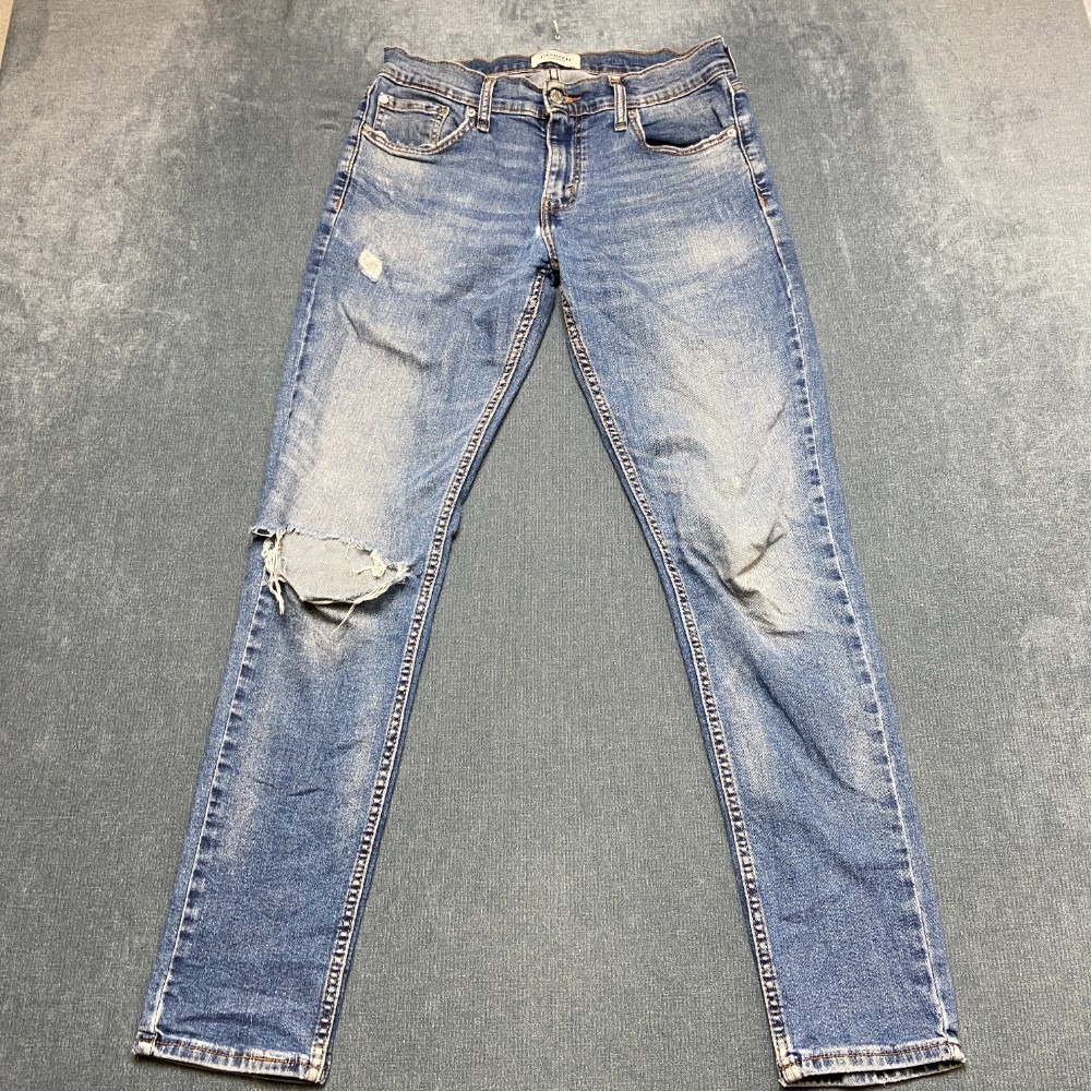 Denizen From Levi's 288 Skinny Jeans Mens 30x32 Blue Denim Zip Fly Medium Wash